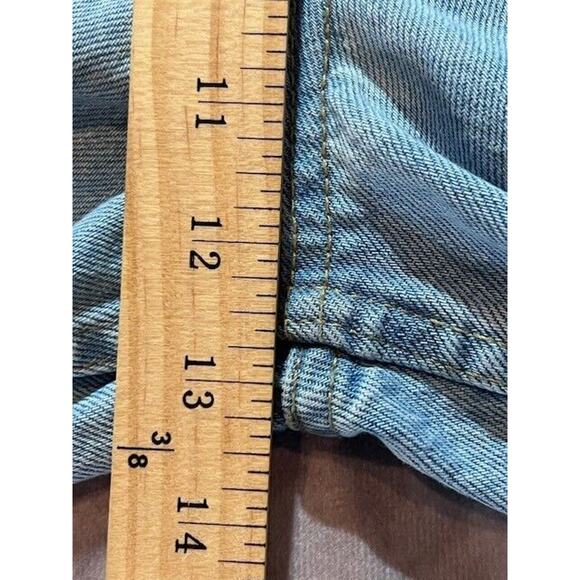 COS Womens Wide Leg Jeans Baggy Y2K Hipster High Rise Faded Light Wash Size 24 - Picture 5 of 7